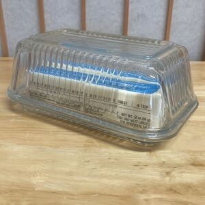 Vintage Pasabahce Butter Dish with Lid
